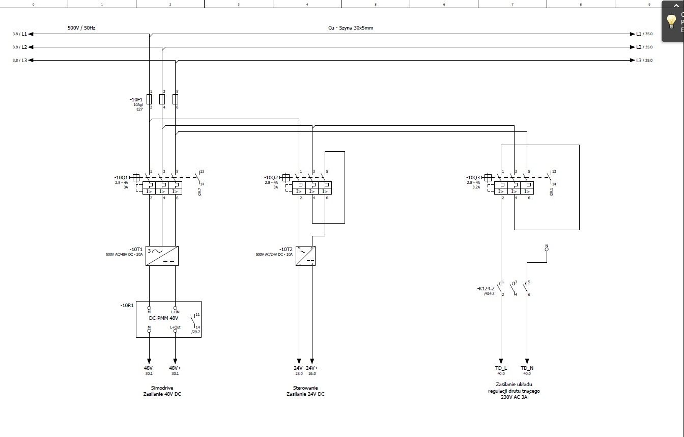 Projekt elektryczny uzupełniający istniejący projekt elektryczny